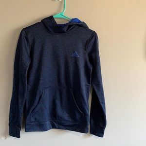 Woman’s navy blue adidas hoodie!